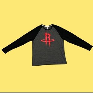 Long Sleeve Houston Rockets Color Block Graphic Tee